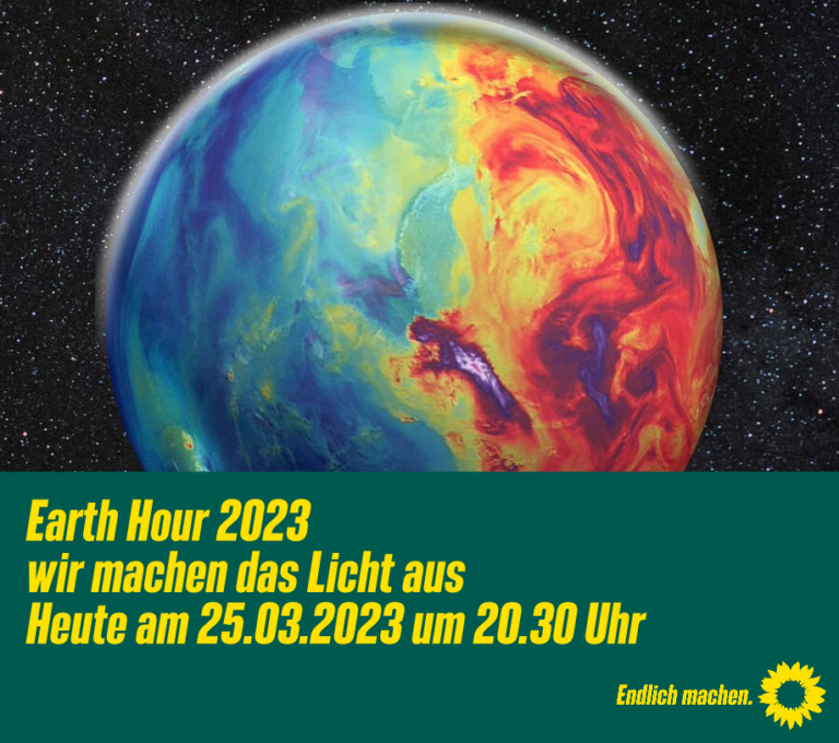 Earth hour 2023 – wir machen das Licht aus