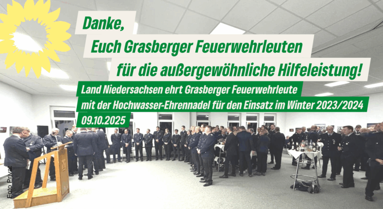 Ehre wem Ehre gebührt-Feuerwehrleute der Grasberger Ortswehren geehrt-