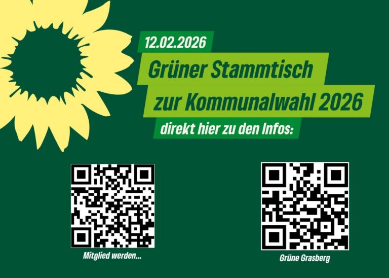Grüner Stammtisch zur Kommunalwahl 2026 am 12.02.2026